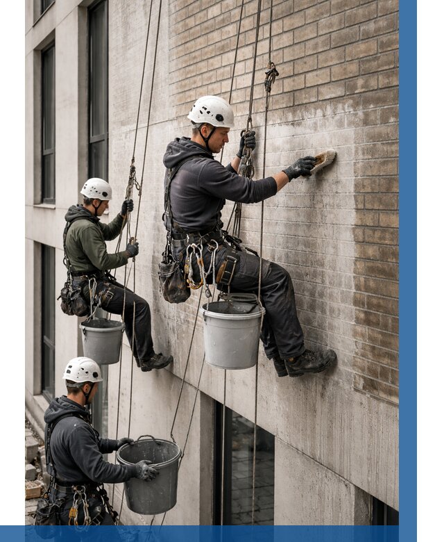 Удаление высолов с фасада в Томске от 273 р. | ВЫСОТНИК-Тмс