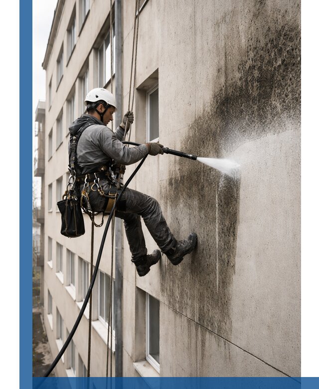 Профессиональная очистка фасадов от плесени в Томске