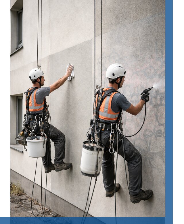 Антиграффити покрытие фасада в Томске от 656 р. | ВЫСОТНИК-Тмс