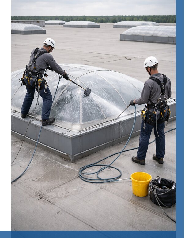 Мойка зенитных фонарей в Томске, заказать от 4917 р. | ВЫСОТНИК-Тмс