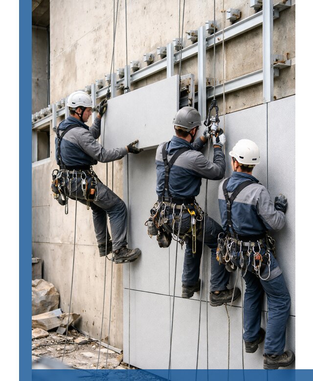 Монтаж вентилируемого фасада в Томске под ключ с гарантией качества