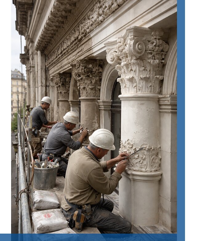 Реставрация фасадной лепнины в Томске от 2732 р. | ВЫСОТНИК-Тмс