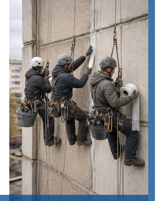 Ремонт межпанельных швов в Томске от 820 р. | ВЫСОТНИК-Тмс