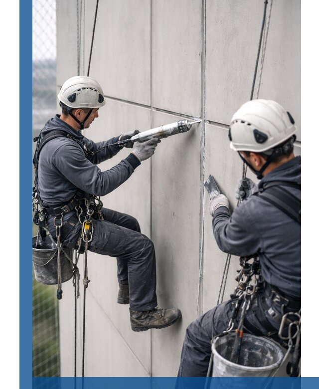 Первичная герметизация швов фасадов и кровель в Томске