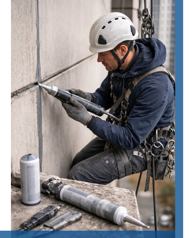 Вторичная герметизация швов в Томске от 492 р. | ВЫСОТНИК-Тмс