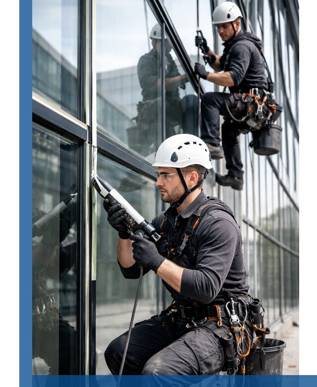 Герметизация витражных швов в Томске для зданий и фасадов