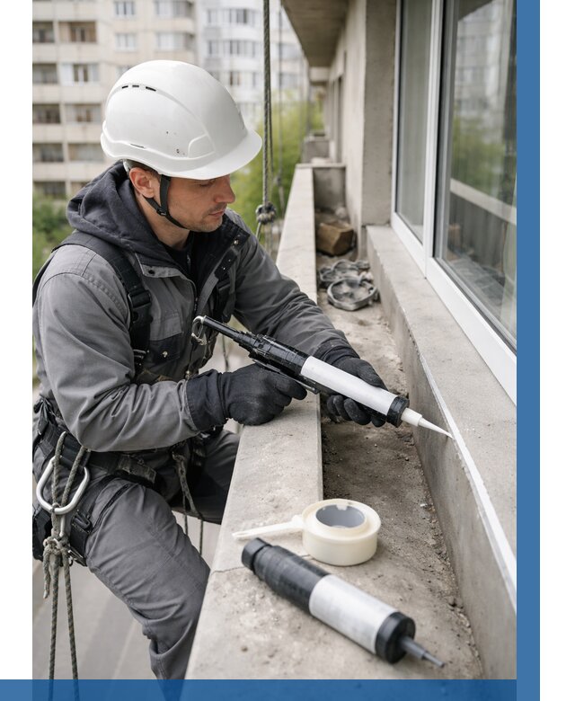 Герметизация швов лоджии в Томске от 4917 р. | ВЫСОТНИК-Тмс