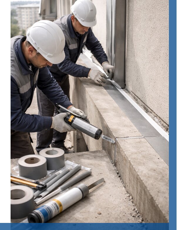 Герметизация примыкания балкона в Томске от 4917 р. | ВЫСОТНИК-Тмс