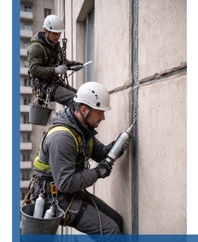 Герметизация деформационных швов фасада в Томске качественно