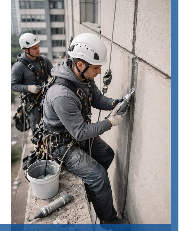 Ремонт деформационных швов здания в Томске от 1093 р. | ВЫСОТНИК-Тмс