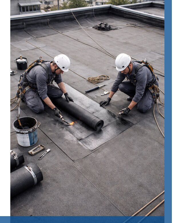 Ремонт мягкой кровли под ключ в Томске от 765 р. | ВЫСОТНИК-Тмс