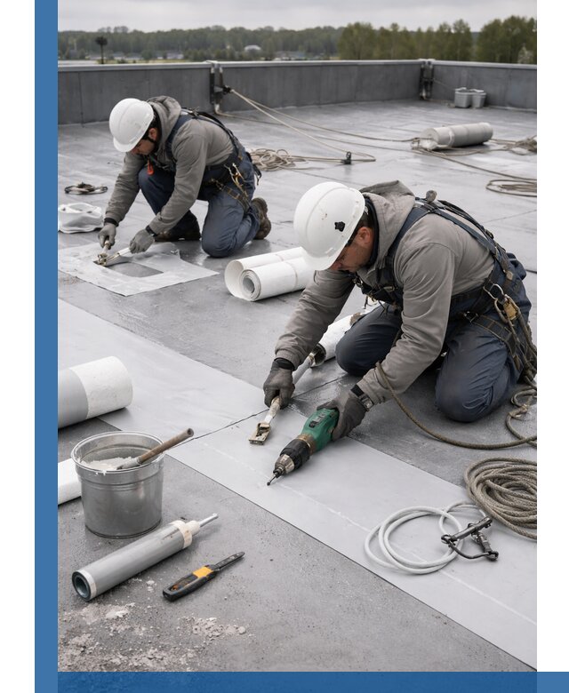 Ремонт мембранной кровли в Томске качественно и с гарантией