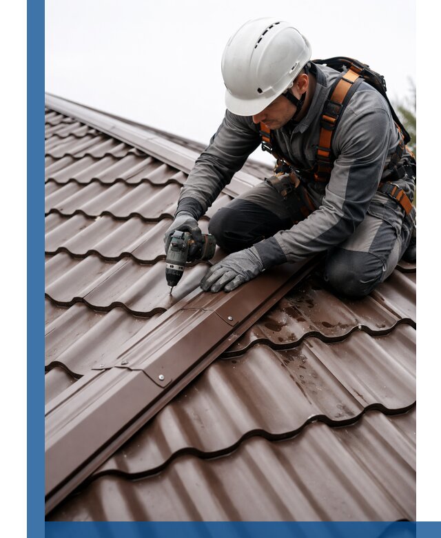 Ремонт металлочерепицы на крыше в Томске профессионально