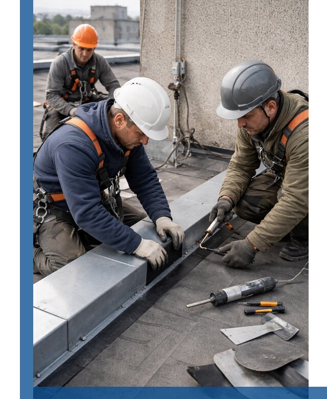 Ремонт кровельных примыканий в Томске профессионально