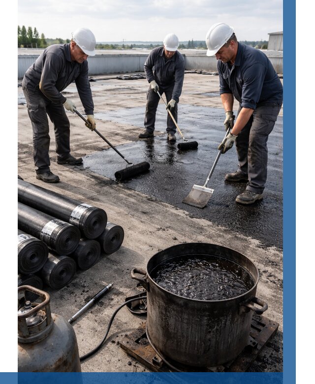 Гидроизоляция кровли мастикой в Томске от 656 р. | ВЫСОТНИК-Тмс