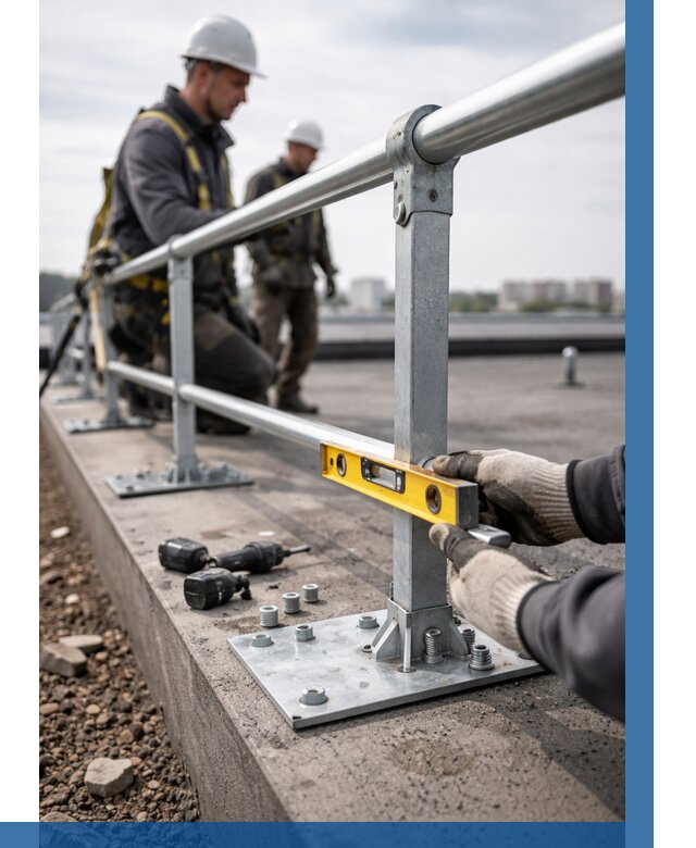 Монтаж кровельного ограждения в Томске от 1311 р. | ВЫСОТНИК-Тмс