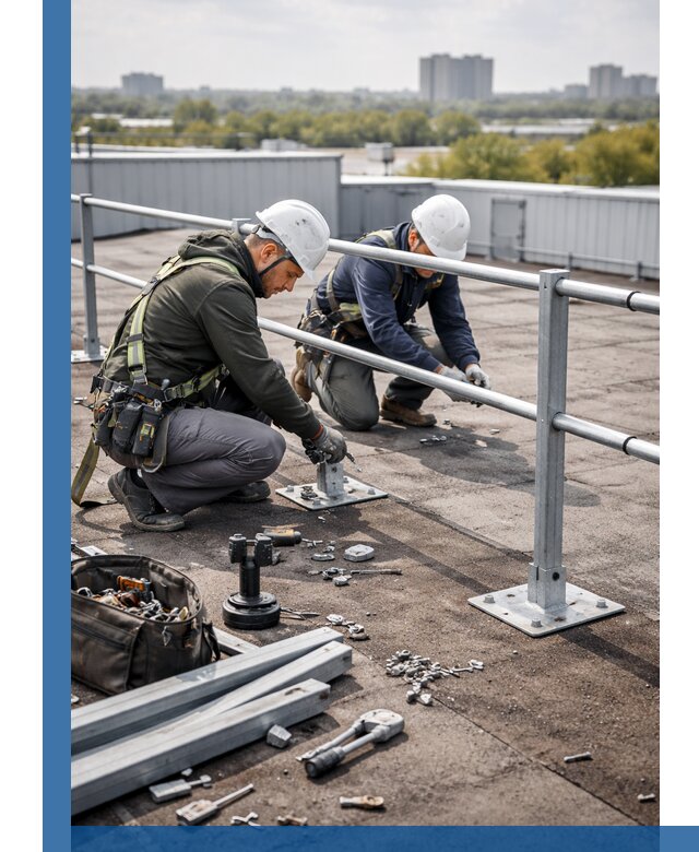 Монтаж кровельного ограждения в Томске под ключ с гарантией