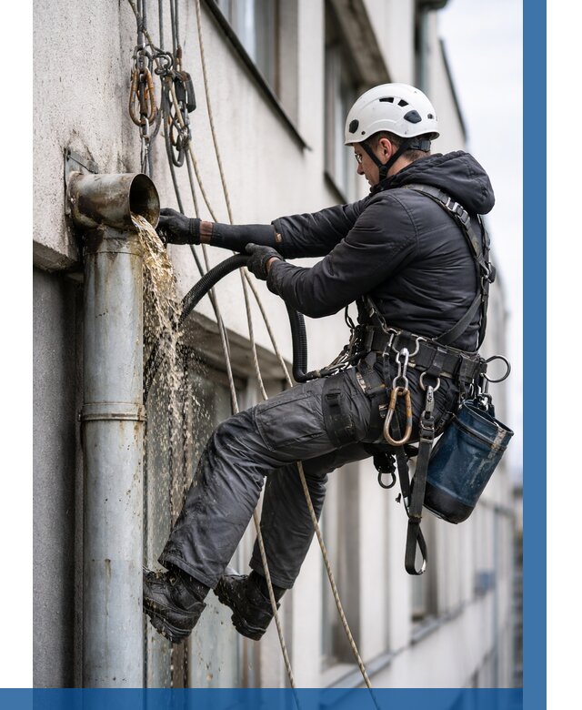 Прочистка водосточных труб в Томске от 3824 р. | ВЫСОТНИК-Тмс