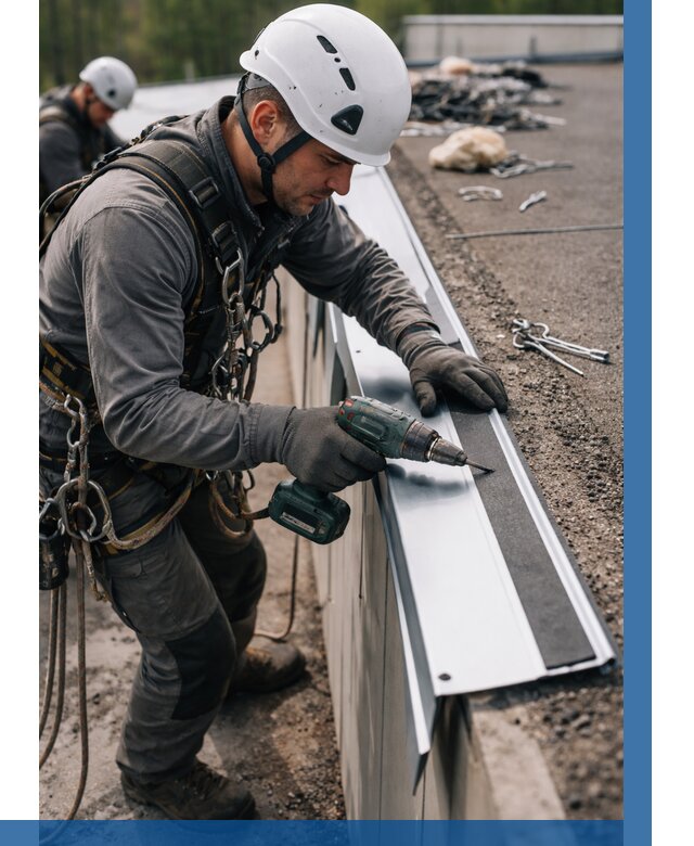 Монтаж капельника на кровле в Томске от 328 р. | ВЫСОТНИК-Тмс