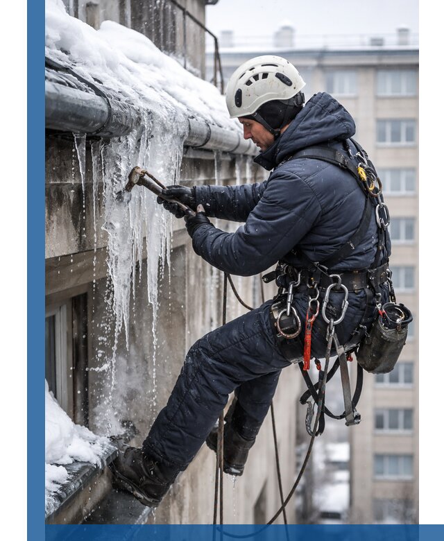 Удаление наледи и чистка водостоков в Томске оперативно и безопасно