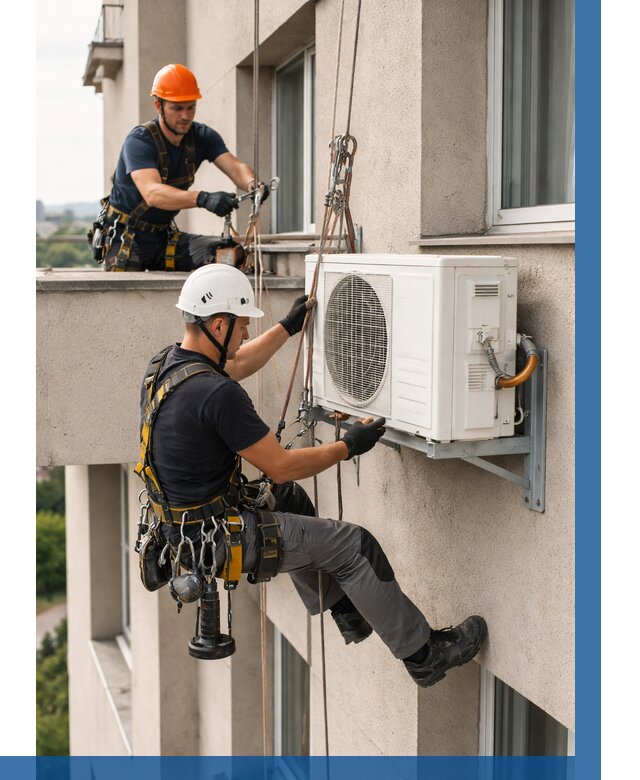 Монтаж внешнего блока кондиционера в Томске от 7103 р. | ВЫСОТНИК-Тмс