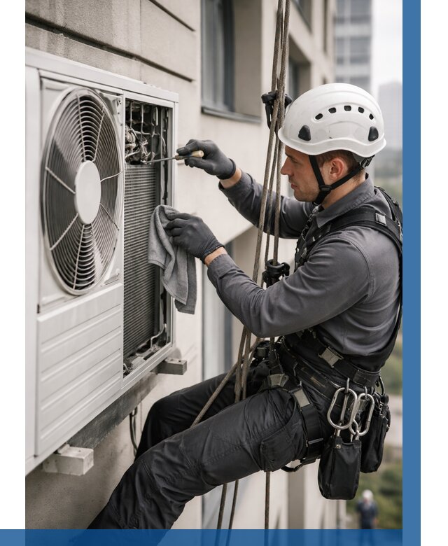 Обслуживание внешнего блока кондиционера в Томске от 2950 р.ВЫСОТНИК-Тмс