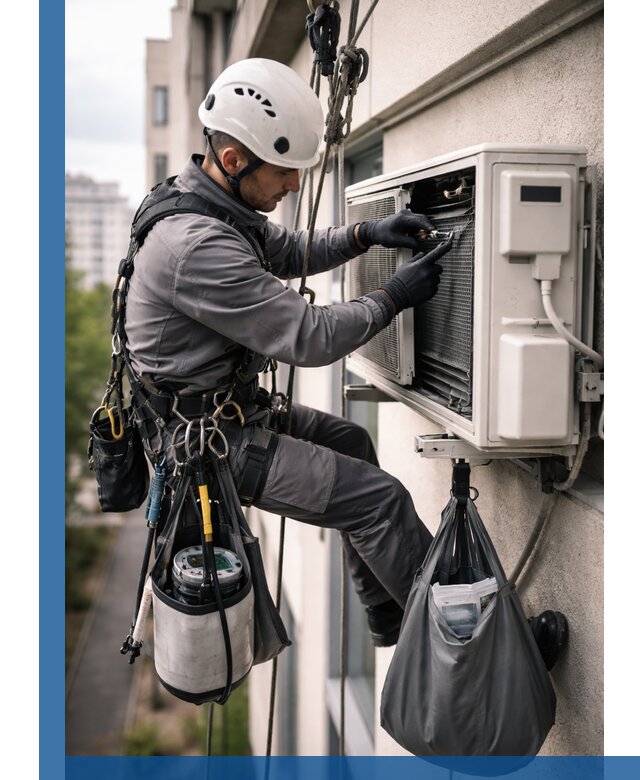 Обслуживание внешнего блока кондиционера в Томске профессионально