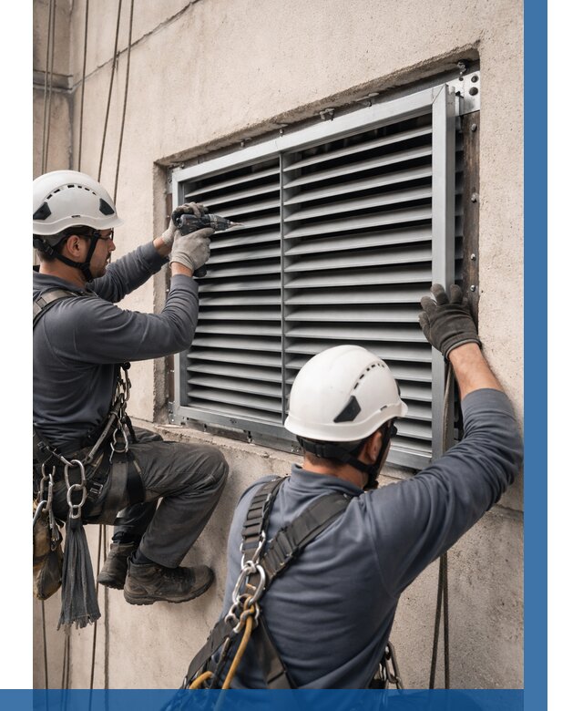 Монтаж вентиляционных решеток в Томске от 4917 р. | ВЫСОТНИК-Тмс