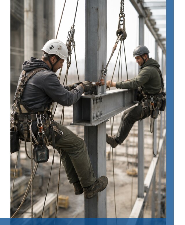 Монтаж металлоконструкций на высоте в Томске от 3824 р. | ВЫСОТНИК-Тмс
