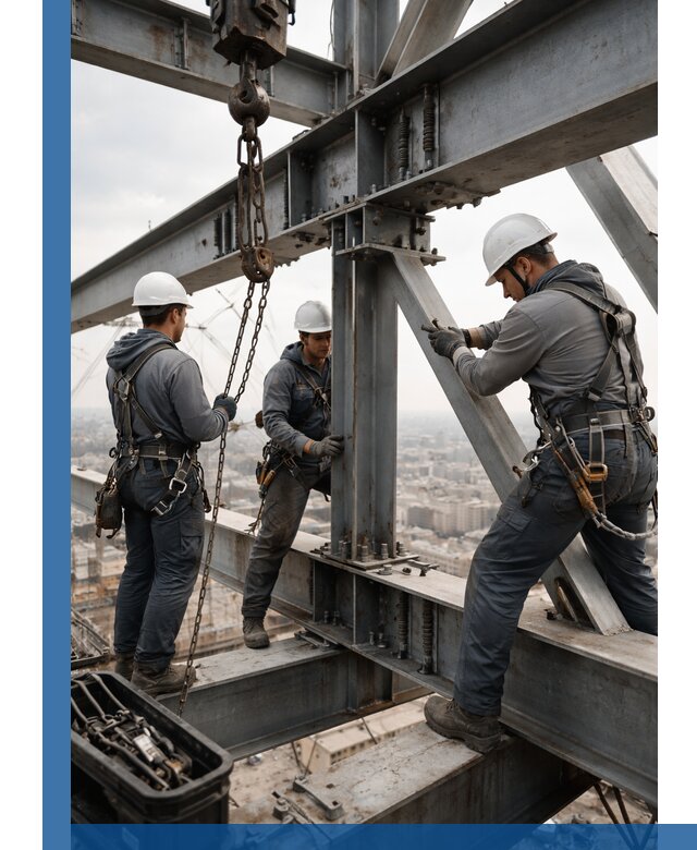 Профессиональный монтаж металлоконструкций на высоте в Томске