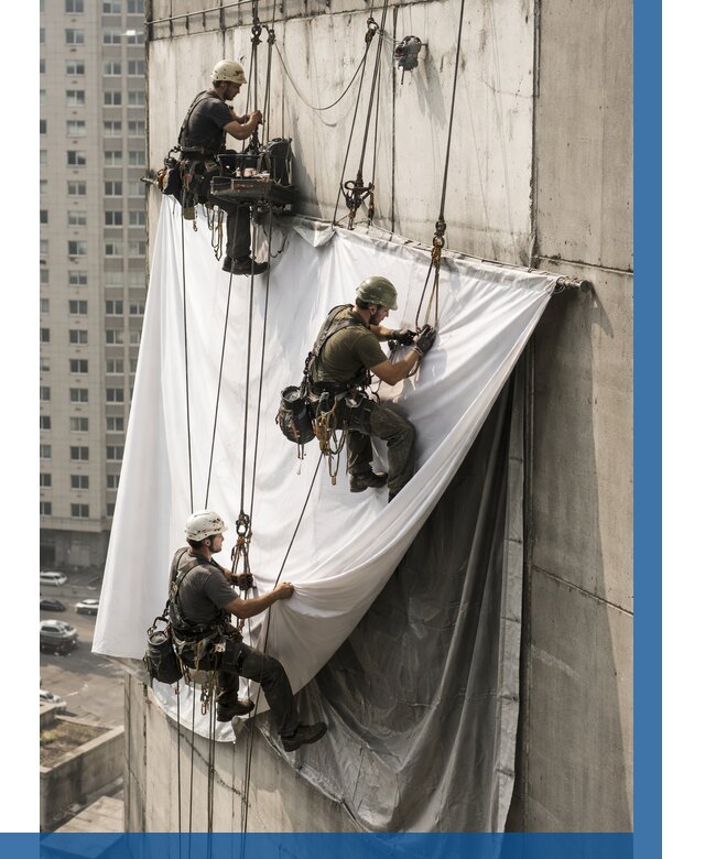 Замена баннерного полотна в Томске от 7103 р. | ВЫСОТНИК-Тмс—заказать