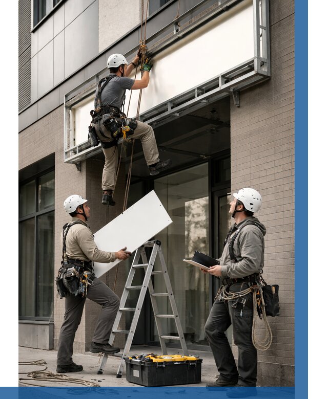 Монтаж светового короба в Томске от 7103 р. | ВЫСОТНИК-Тмс