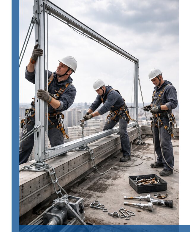 Монтаж крышных рекламных конструкций под ключ в Томске