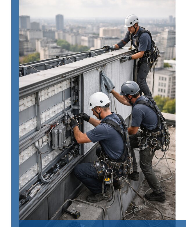 Профессиональное обслуживание крышной рекламы в Томске под ключ