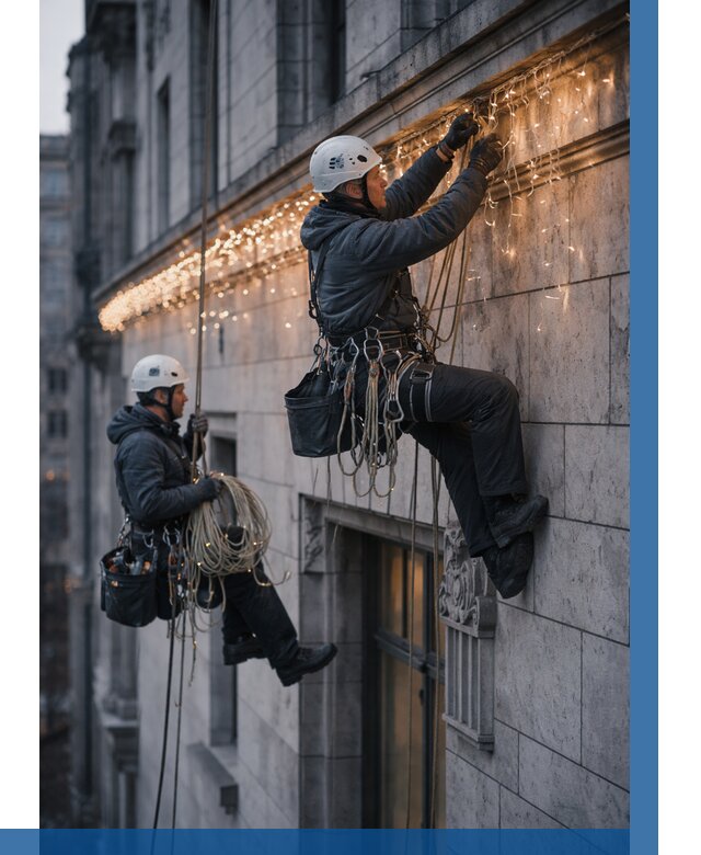 Монтаж новогодней иллюминации в Томске от 9288 р. | ВЫСОТНИК-Тмс