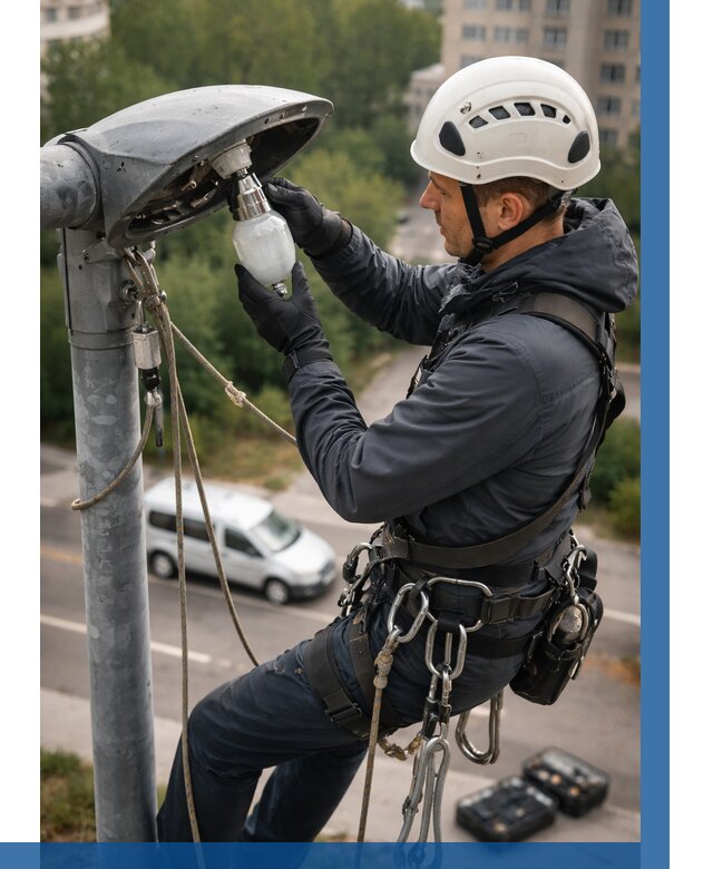 Замена ламп на высоте в Томске от 2732 р. | ВЫСОТНИК-Тмс