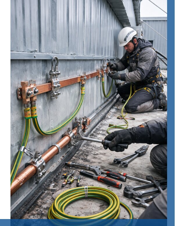 Монтаж заземления здания в Томске от 27318 р. | ВЫСОТНИК-Тмс