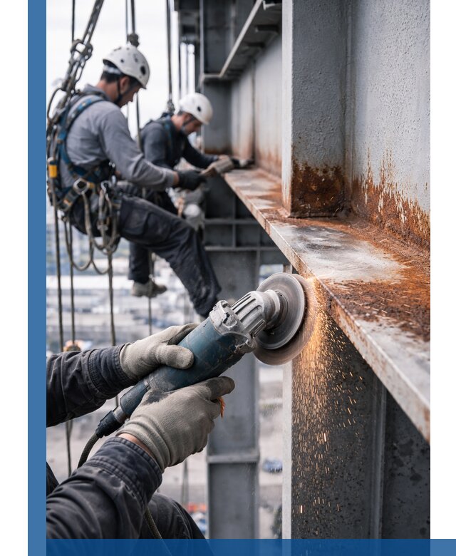 Зачистка металла от ржавчины и подготовка поверхностей в Томске