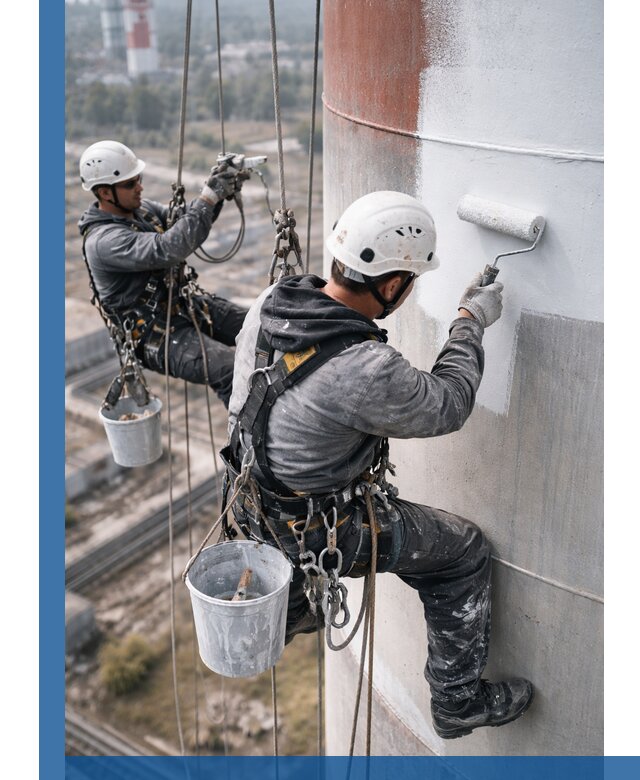 Покраска дымовых труб в Томске: антикоррозийная защита и восстановление