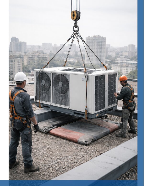 Подъем груза на крышу в Томске от 5464 р. | ВЫСОТНИК-Тмс заказать