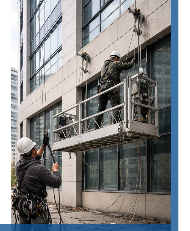 Монтаж и подъем фасадной люльки в Томске от 13112 р. | ВЫСОТНИК-Тмс