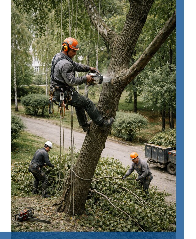 Кронирование деревьев в Томске от 7103 р. | ВЫСОТНИК-Тмс