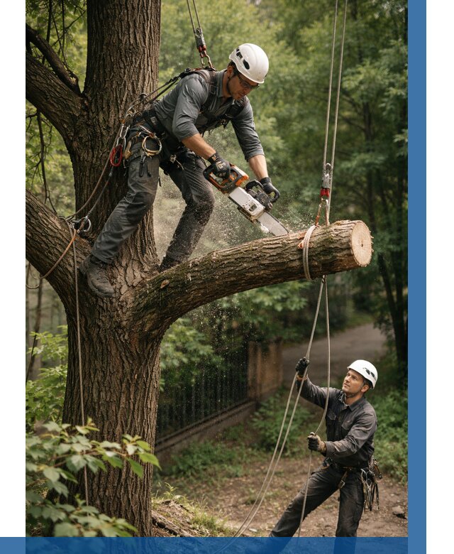 Спил деревьев альпинистами в Томске от 8742 р. | ВЫСОТНИК-Тмс