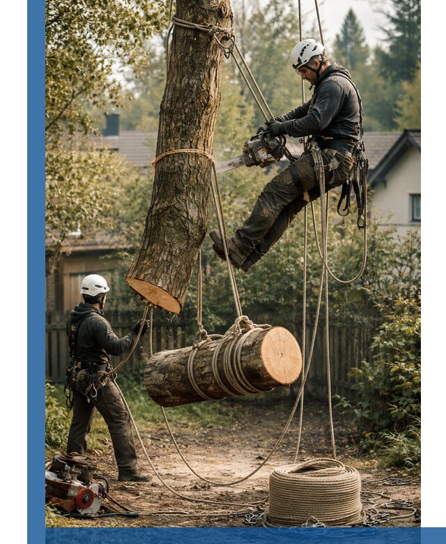 Валка деревьев частями в Томске, безопасно и аккуратно