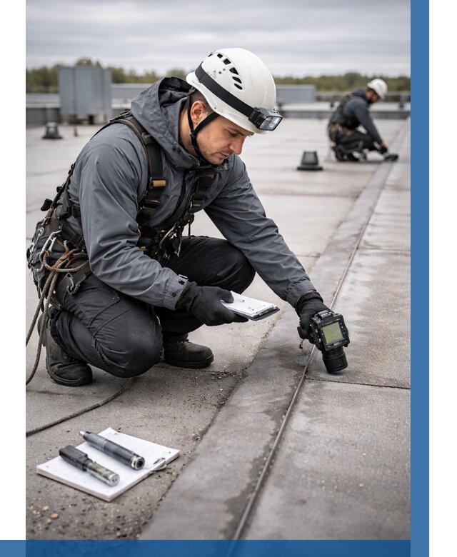 Обследование кровли на протечки в Томске от 4917 р. | ВЫСОТНИК-Тмс