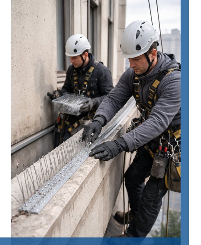 Установка шипов от птиц в Томске от 929 р. | ВЫСОТНИК-Тмс