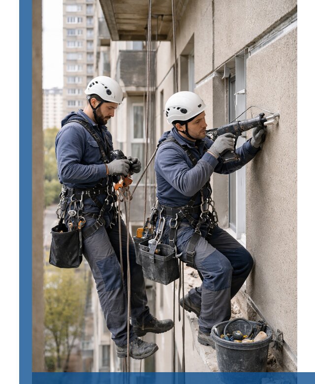 Промышленные альпинисты высотные работы и монтаж в Томске